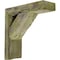 Ekena Millwork 3 1/2"W x 8"D x 8"H Vintage Farmhouse Bracket, Barnwood Decor Collection, Restoration Green BKTB03X08X08TRGR - alternate 1